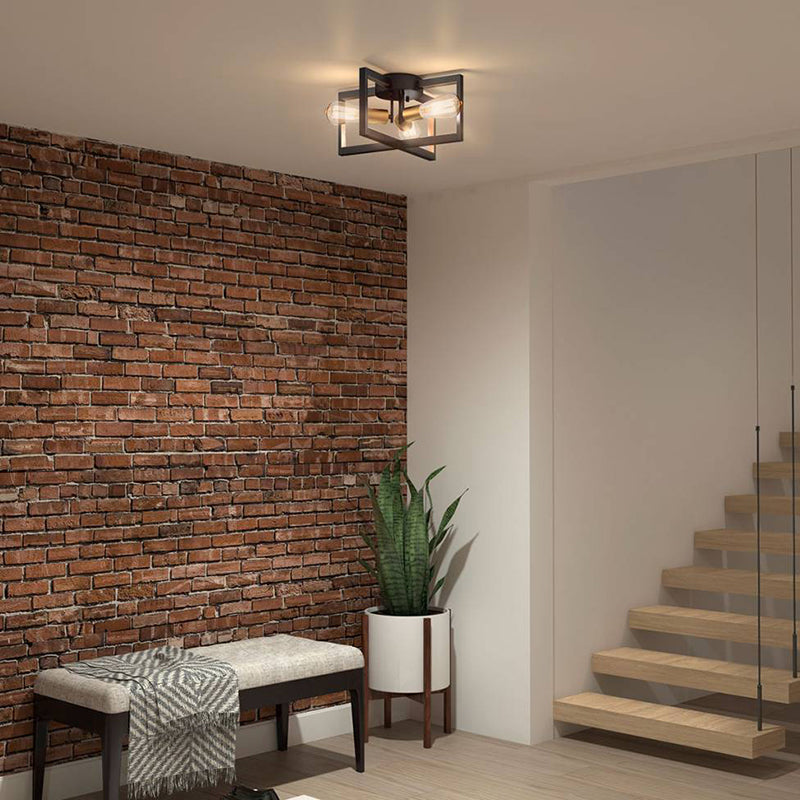 FM-HLT Holt 3-lt 15" LED Flush Mount