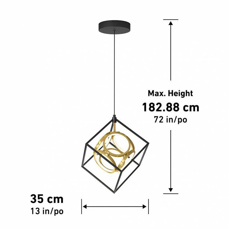PDT-ML Mini Luxury 1-lt 14" LED Pendant