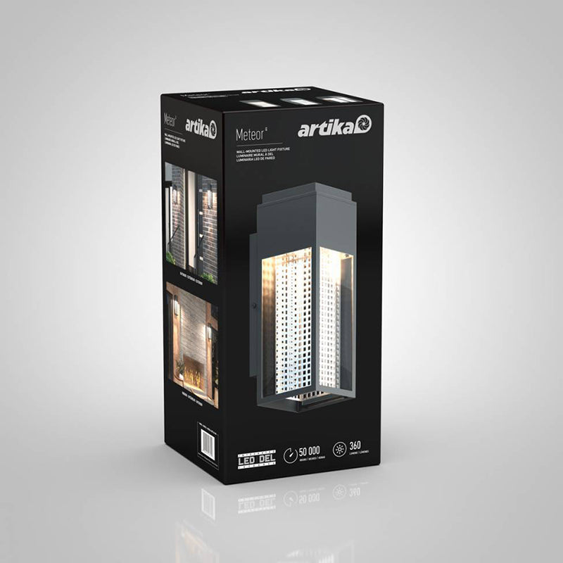 MET-BL-RN Meteor 13" Tall LED Outdoor Wall Light