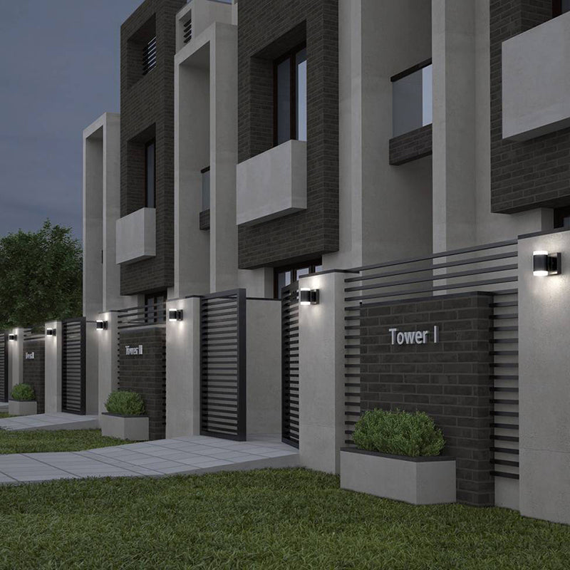 OUT-NEC Neo 5" Tall LED Outdoor Wall Light, CCT