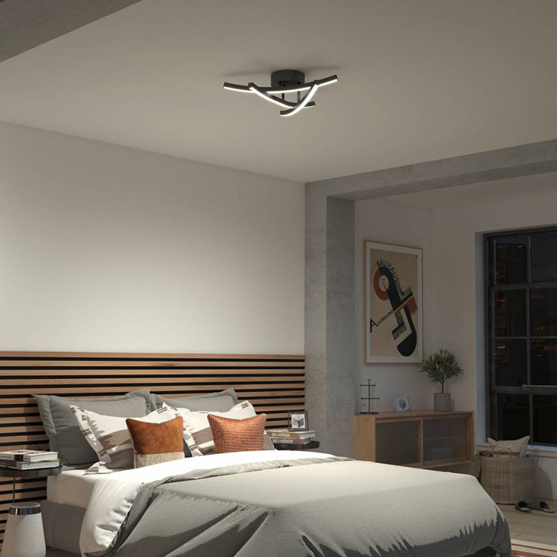 FM-OYC-BL Orly 1-lt 18" LED Flush Mount, CCT
