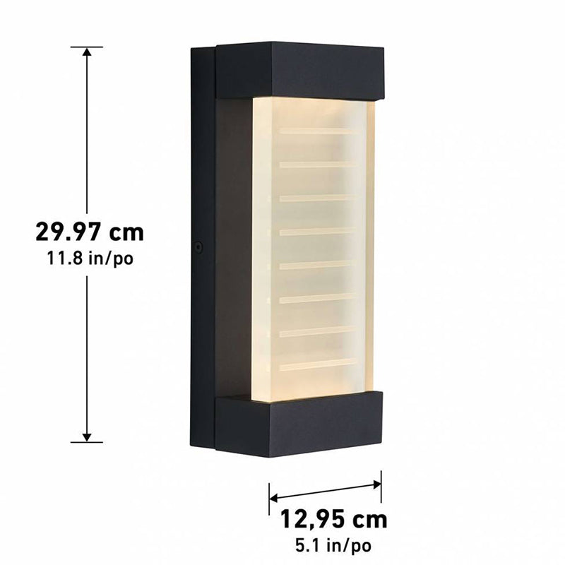 MIZZ-BL Percy 12" Tall LED Outdoor Wall Light