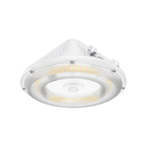 PT-CPY-R 20W/40W/60W/70W/80W LED Round Canopy Luminaire with Wattage and 3CCT Selector, 120-277V