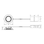 6" Can-Less Downlight with Remote J-Box and CCT Selector