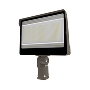 PT-FL 180W/240W/300W Beam Angle Adjustable LED Flood Light with 3CCT and Wattage Selector, Up to 49,218 Lumens, 120-277V, Integrated Photocell