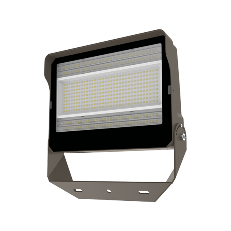PT-FL 180W/240W/300W Beam Angle Adjustable LED Flood Light with 3CCT and Wattage Selector, Up to 49,218 Lumens, 120-277V, Integrated Photocell