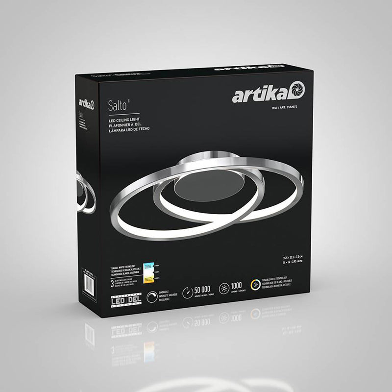 FM-SA Salto 1-lt 14" LED Flush Mount, CCT