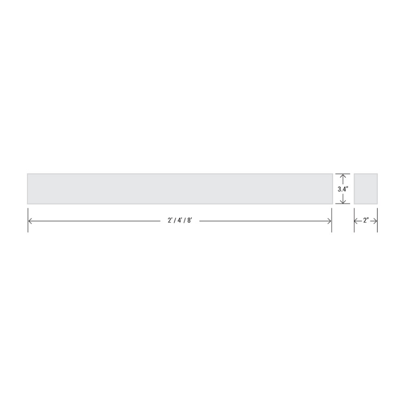 PT-ALP 2ft 10W/12W/16W/20W LED Direct/Indirect Architectural Linear Pendant with 5CCT and Wattage Selector, 120-277V