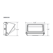 PT-WPH3 Series 80W/100W/120W LED Wall Pack, 3CCT Selectable