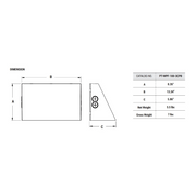 PT-WPF 60W/80W/100W Architectural Full Cut-Off LED Wall Pack with Wattage, 3CCT, and Beam Angle Selector, Up to 13,299 Lumens, 100-277V