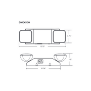 PT-EML-S Series Square LED Double Head Emergency Light