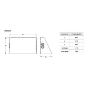PT-WPF 40W/50W/60W Architectural Full Cut-Off LED Wall Pack with Wattage, 3CCT, and Beam Angle Selector, Up to 8,320 Lumens, 100-277V