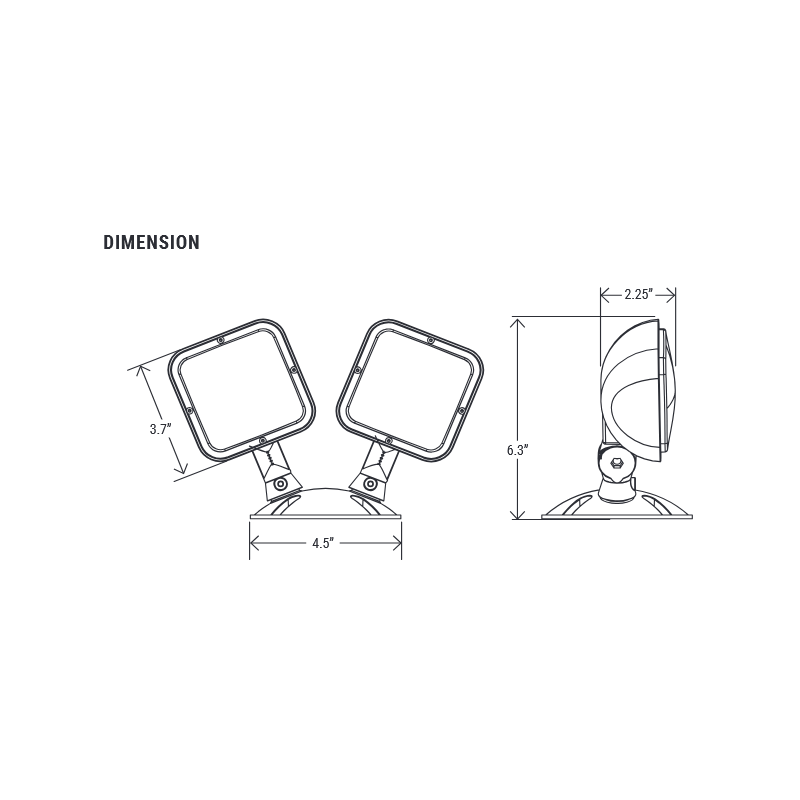 EML-S-WL-2 LED Outdoor Thermoplastic Remote Head