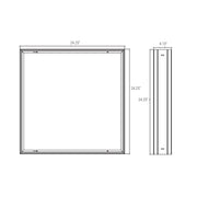 SMK-UNI-22 2' x 2' Troffer and Flat Panel Surface Mount Kit