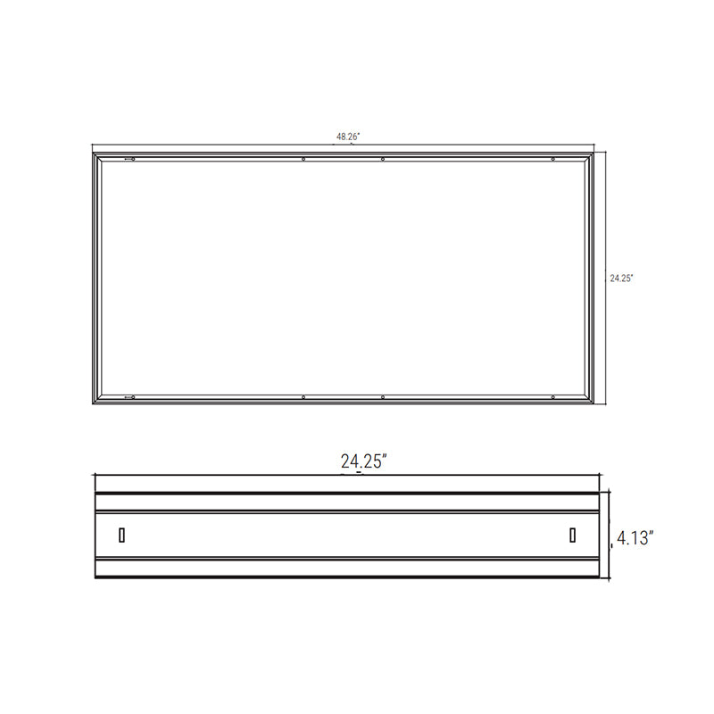 SMK-UNI-24 2' x 4' Troffer and Flat Panel Surface Mount Kit