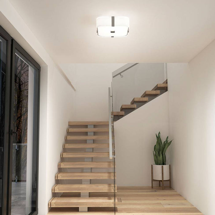 FM-SUS Subway Square 1-lt 12" LED Flush Mount