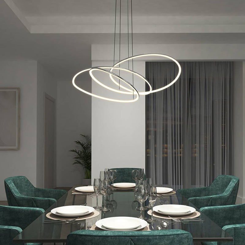 PDT-SBC-CR Swirl Butterfly 1-lt 34" LED Pendant, CCT