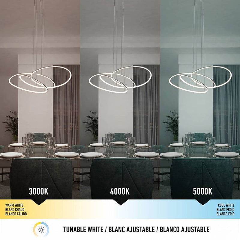 PDT-SBC-CR Swirl Butterfly 1-lt 34" LED Pendant, CCT