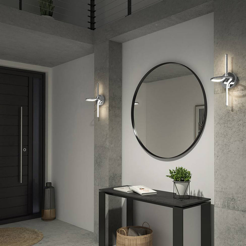 SCO-SWC Swirl 1-lt 16" Tall LED Wall Light, CCT