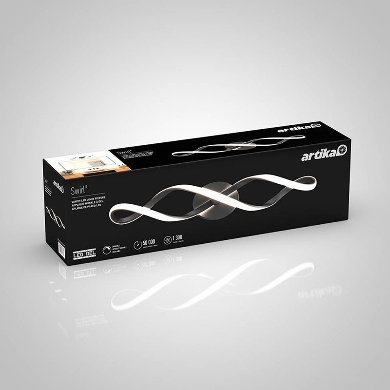 VAN-SWR Swirl 1-lt 27" LED Vanity
