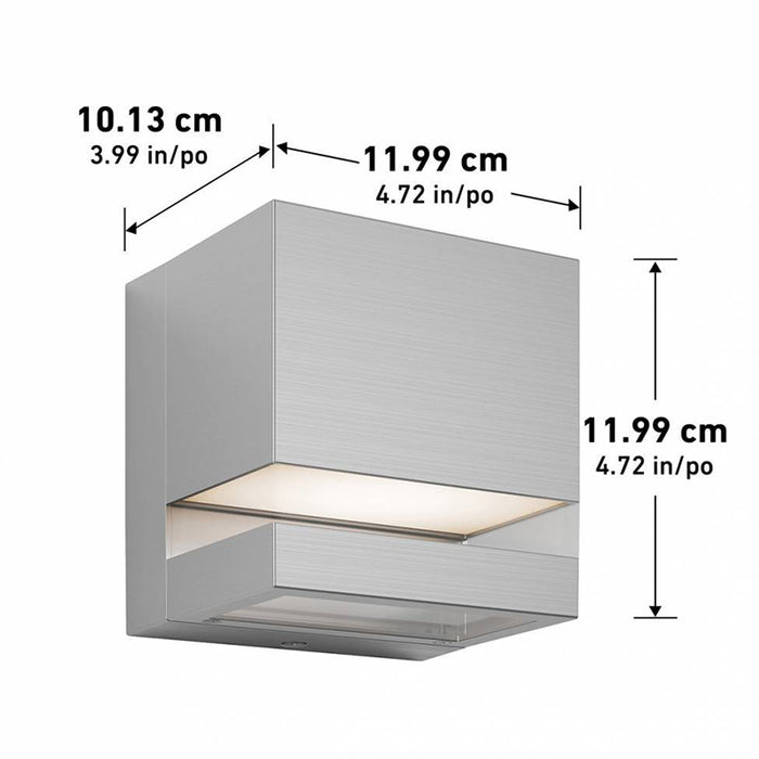 OUT-VS-SS Valor Square 1-lt 5" LED Outdoor Wall Light