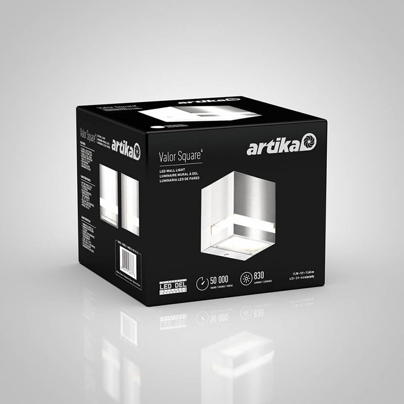 OUT-VS-SS Valor Square 1-lt 5" LED Outdoor Wall Light