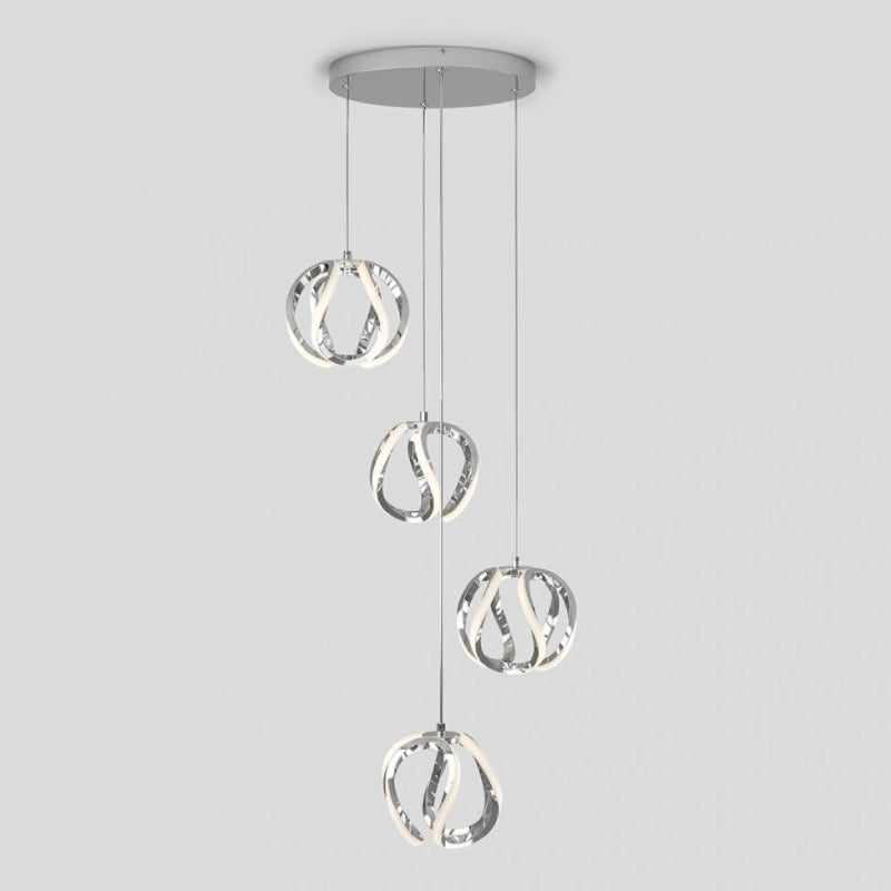 PDT4-VIC-CR Vivaldi 4-lt 12" LED Pendant