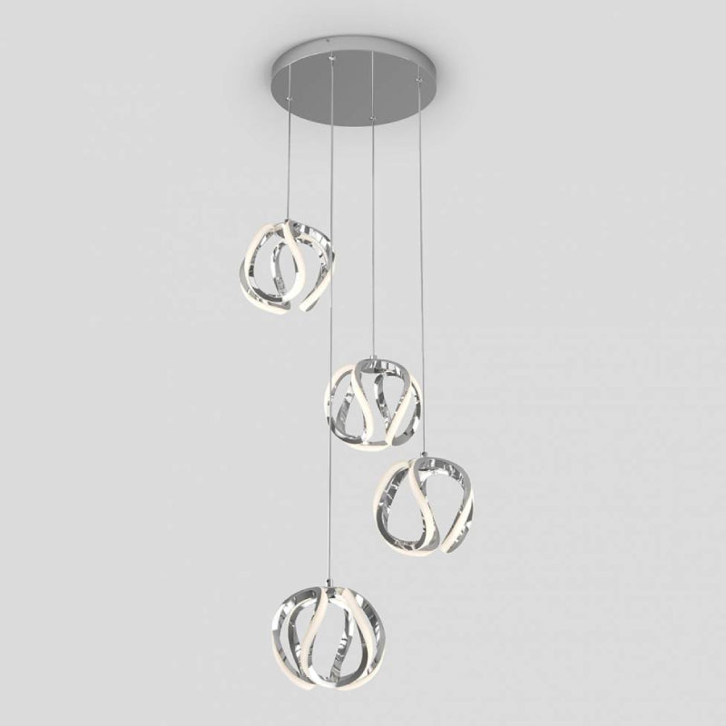 PDT4-VIC-CR Vivaldi 4-lt 12" LED Pendant