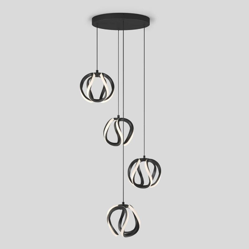 PDT4-VIC-HD2BL Vivaldi 4-lt 12" LED Pendant