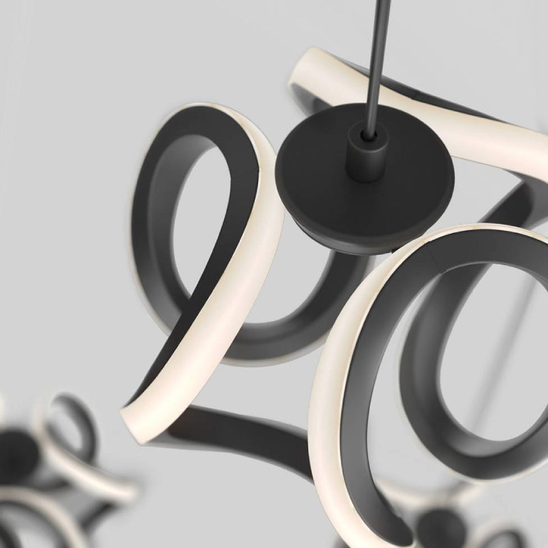 PDT4-VIC-HD2BL Vivaldi 4-lt 12" LED Pendant