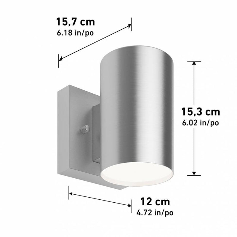 OUT-WTC Walton 1-lt 6" LED Outdoor Wall Light, CCT