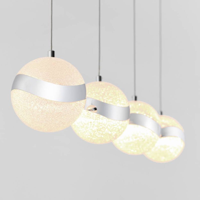 PDT-4WA Wavey 4-light Integrated LED Pendant