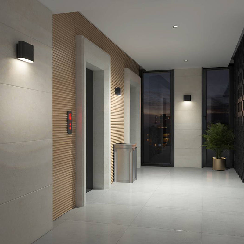 OUT-WIC Willow 1-lt 6" LED Outdoor Wall Sconce, CCT