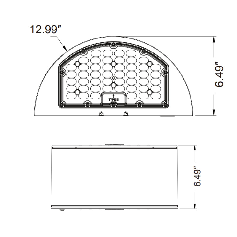 PT-WPR Series 24W/32W/40W Round Wall Pack with 3CCT and Wattage Selector