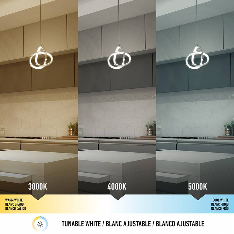 PDT1-ZEC-CRJ Zephyr 1-lt 8" LED Pendant, CCT