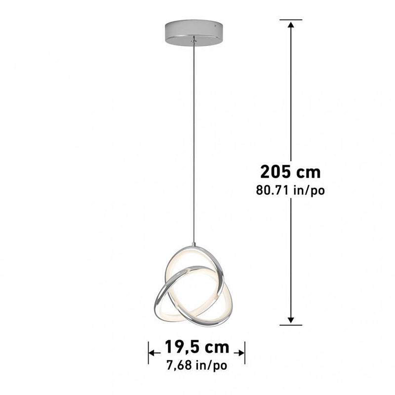 PDT1-ZEC-CRJ Zephyr 1-lt 8" LED Pendant, CCT