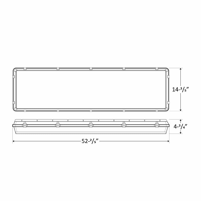 LLVT 4FT 150W LED Linear Vapor Light, 480V
