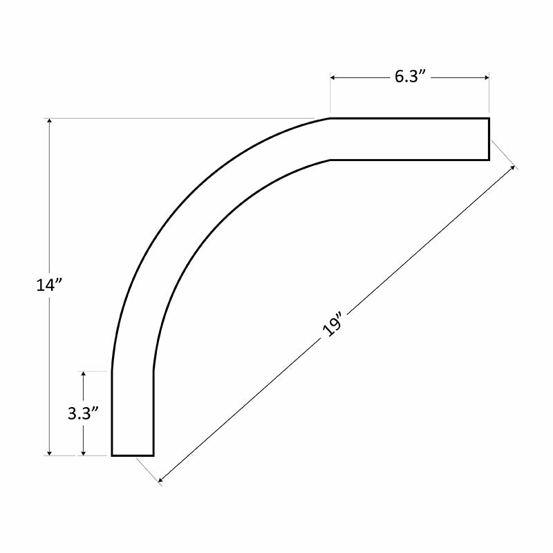 LR-ECO-ARM 90° Arm for LR-ECO Series