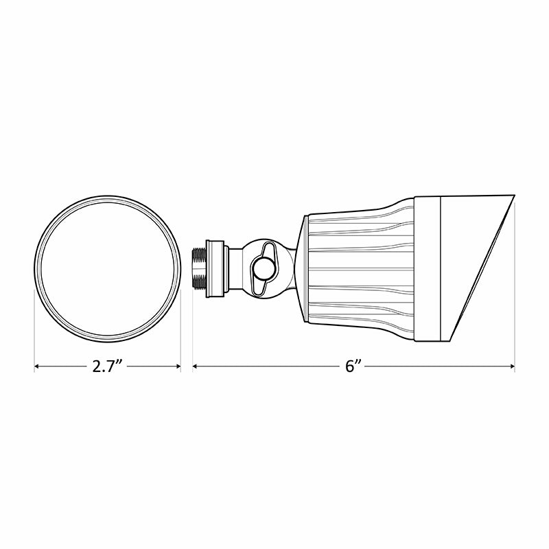 FLS 10W LED Weatherproof Flood Head, 3000K