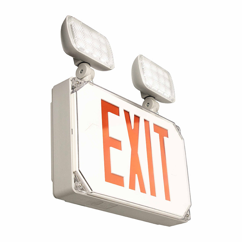 XT-CLWP Wet Location Combo LED Exit & Emergency Sign