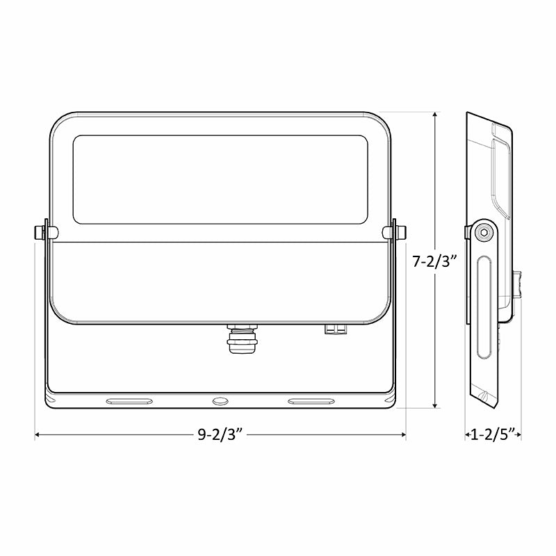 LFE 50W LED Flood Light with U Bracket, CCT