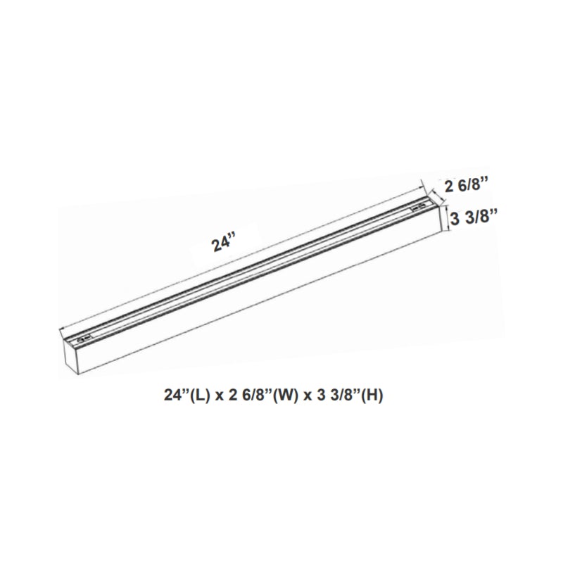 SCX 2FT 20W LED Linkable Linear Light, CCT, Regressed