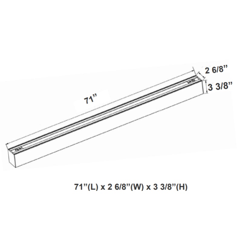 SCX 6FT LED Linear Lights, CCT, Regressed Lens