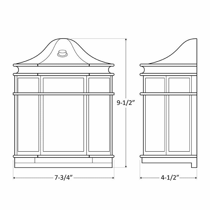 LRS 12W LED Residential Lanterns with Photocell