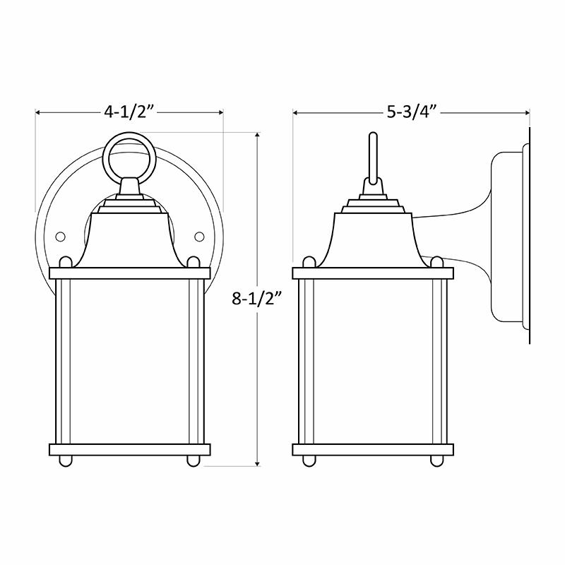 LRS 6W LED Residential Lanterns with Photocell, CCT