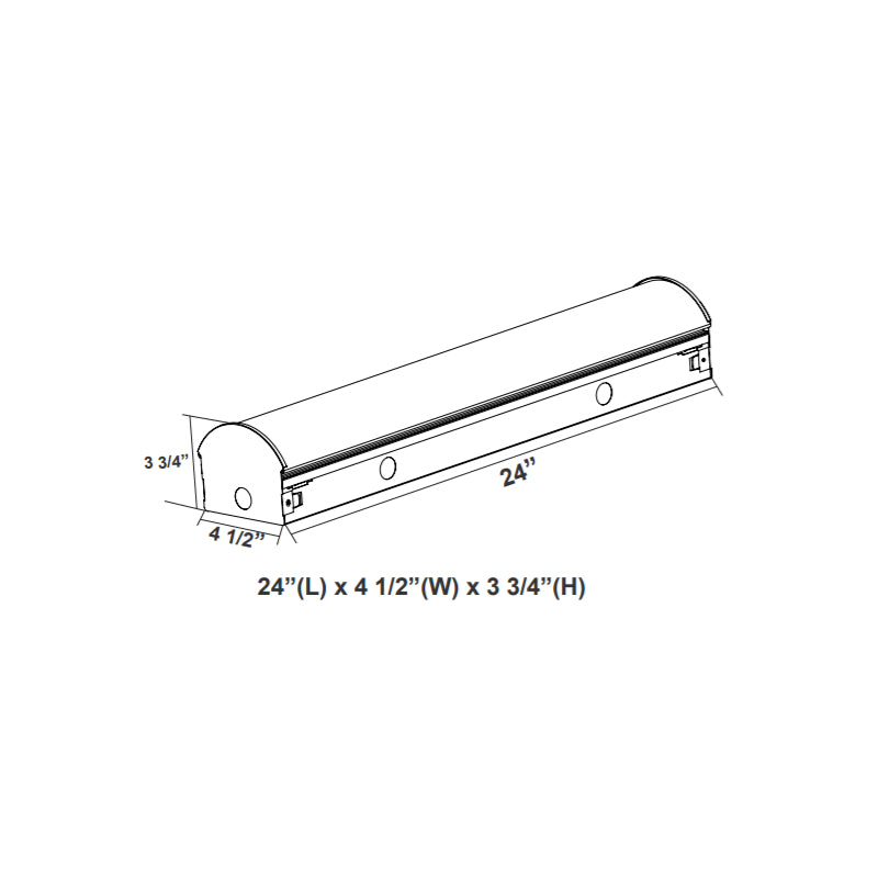 LSL 2FT 20W LED Strip Light, CCT/Wattage Selectable, Up to 2270 Lumens, Dimmable, 120-277V