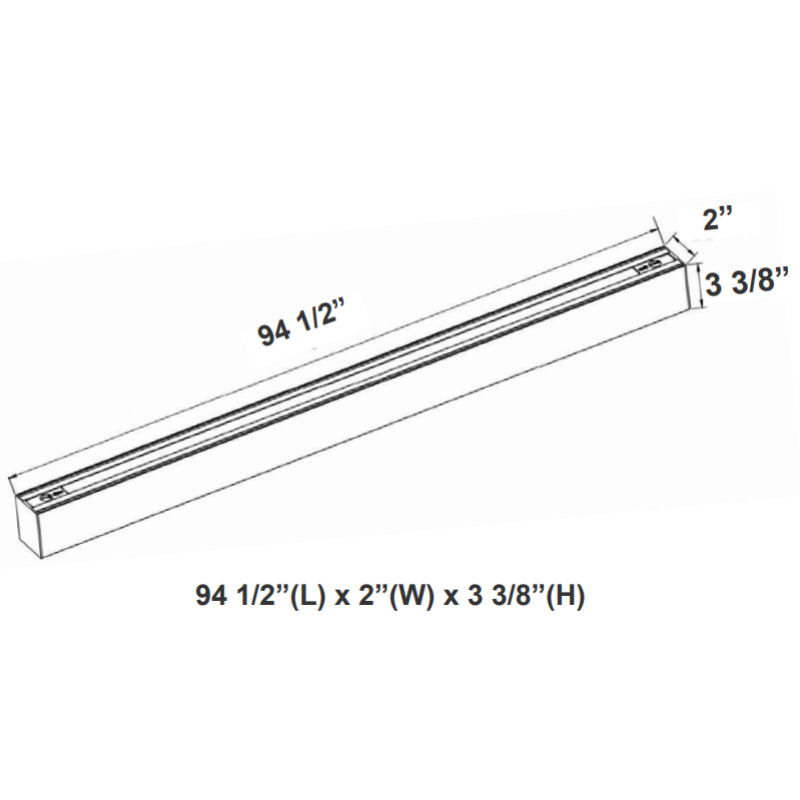 SCX2 8FT 80W LED Linkable Linear Light, CCT