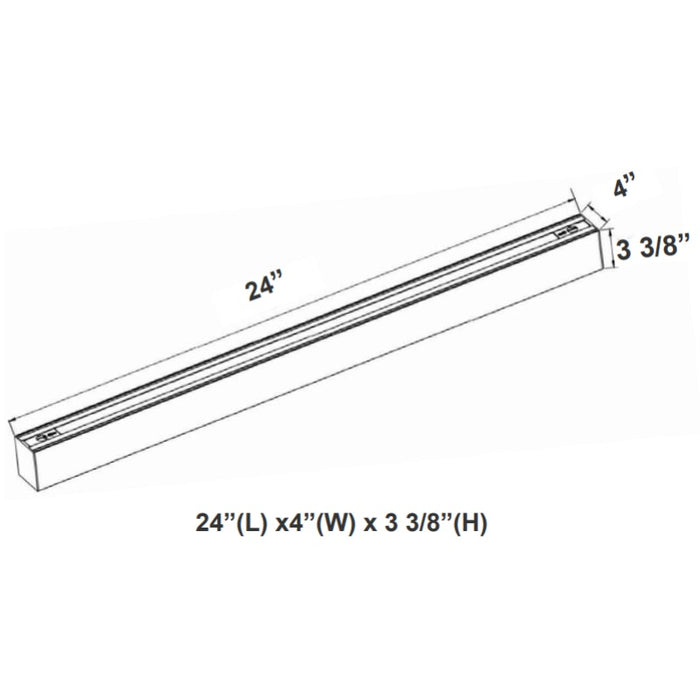 SCX4 2FT 20W LED Wall Wash Linear Light, CCT