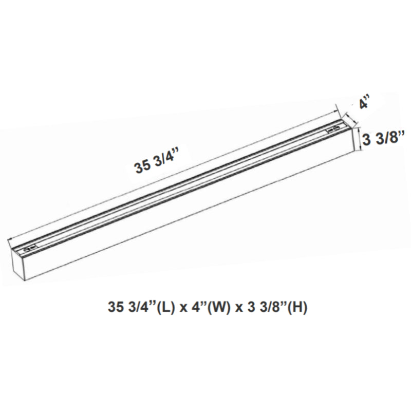 SCX4 3FT 30W LED Linkable Linear Light, CCT