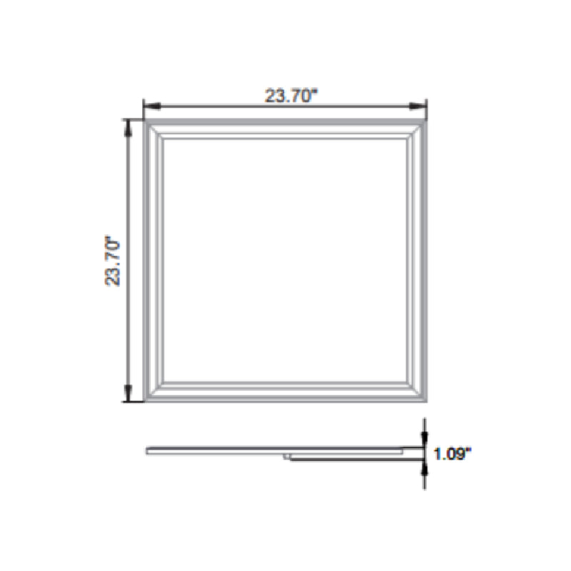 LPS 2x2 40W LED Surface Mount Panel, 4000K